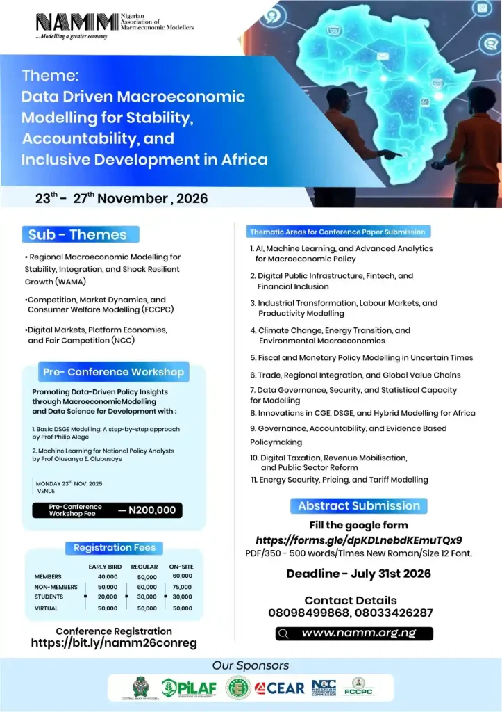 Nigerian Association of Macroeconomic Modellers - The Nigerian Association Of Macroeconomic Modellers